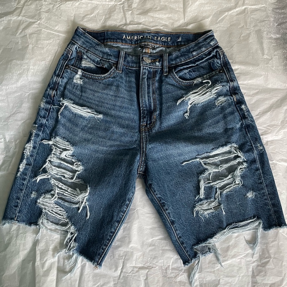 American Eagle Denim Distressed Shorts